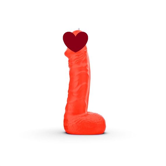 Свічка у вигляді члена Pure Bliss MINI Orange 15 см Sex Aura