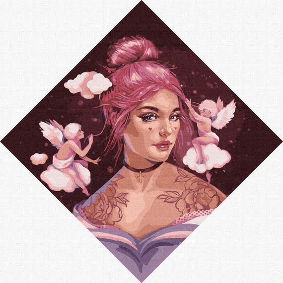 Картина по номерам "Маленькие Купидончики" ©lesya_nedzelska_art Идейка KHO4997 40х40 см