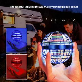 Flying spinner FlyNova, Летающий спиннер-тарелка с led подсветкой, Светящийся спиннер flynova pro QG-55