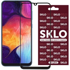 Захисне скло SKLO 3D (full glue) для Samsung A20 / A30 / A30s / A50 / A50s / A50s / M30 / M30s / M31 / M21 / M21s