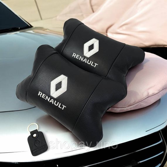 Автоподушки с логотипом Renault Рено, Автоподушка подарок, Подушка под шею с логотипом EH-48 | Зображення 9