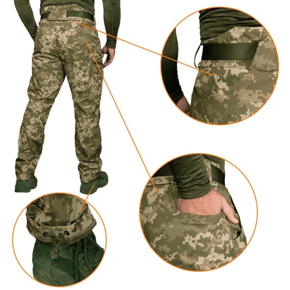 Штани SoftShell Vent 2.0 Піксель (8537), M | Зображення 5