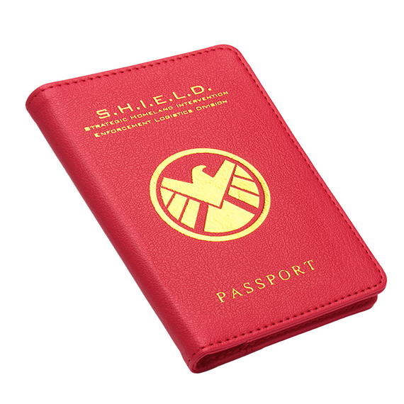 Обкладинка для паспорта SV у стилі S.H.I.E.L.D 14.5*10cm Style 9, Червоний