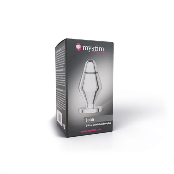 Металева анальна пробка Mystim John для електростимулятора, діаметр 5 см | Зображення 5