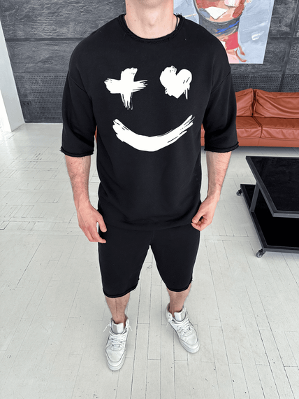 Комплект футболка та шорти ДТФ (петля оверсайз)