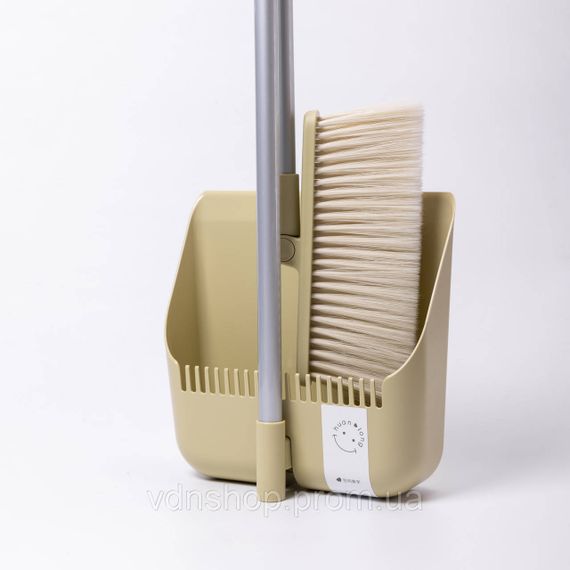 Набор веник и совок на длинной ручке для пола 25×24×100 (см) щетка веник для уборки Зеленый HP-45-15GR | Зображення 4