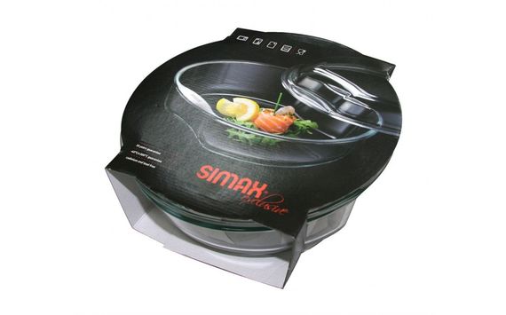 Стеклянная кастрюля с крышкой 2,5 л Exclusive Simax s6926-6936 | Зображення 2