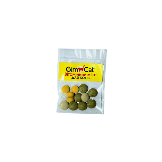 Витамины GimCat «Витаминный микс» для кошек, 12 шт