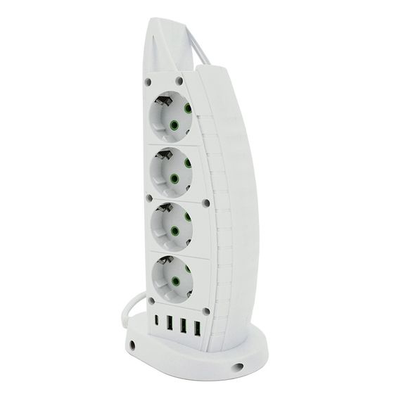 Мережевий фільтр Meilepai F14, 8 розеток EU+3 USB+Type-C арт.31676