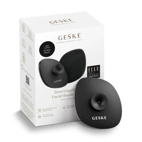 Щетка для лица GESKE Facial Brush 4в1 с держателем white, Серый | Зображення 8