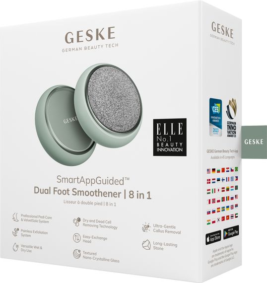 Набор для ухода за стопами GESKE Dual Foot Smoothener 8в1 starlight, Зеленый | Зображення 6