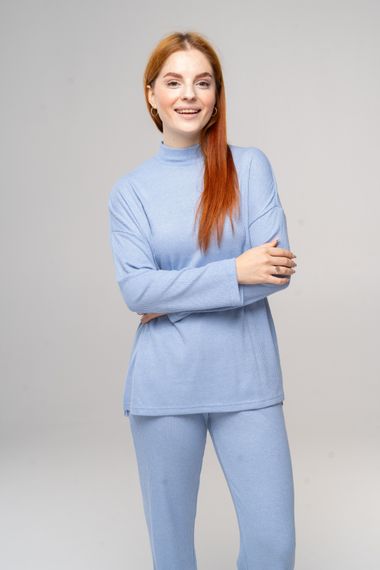 Костюм лапша жіночий блакитного кольору, S | Зображення 2