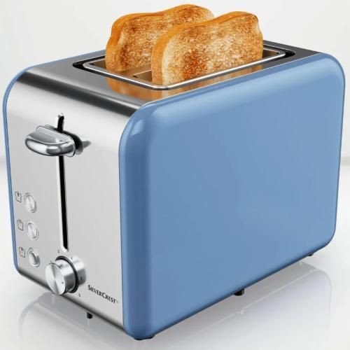 Тостер сріблястий Crest STB 950 A1 синій (UA-01)