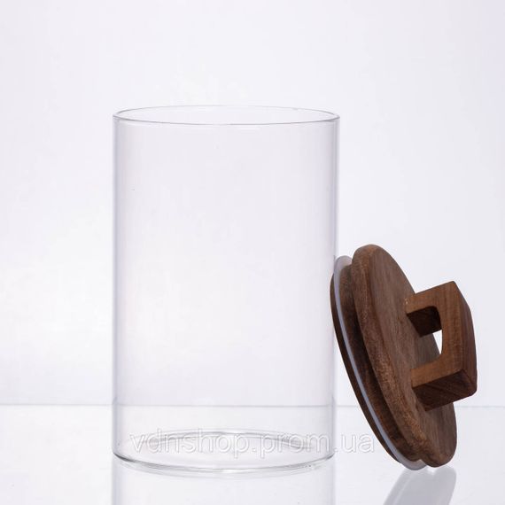 Банка для сипучих продуктів з бамбуковою кришкою 900 мл 64486-66 | Зображення 2