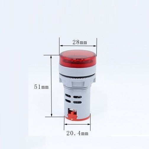 Цифровой вольтметр AC 60-500 V красный AD16-22DSV панельный | Зображення 2