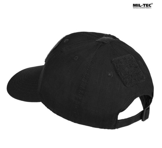 Бейсболка тактична MIL-TEC Tactical Baseball Cap Чорна | Зображення 1