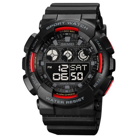 Чоловічий годинник Skmei 1857RD Black-Red