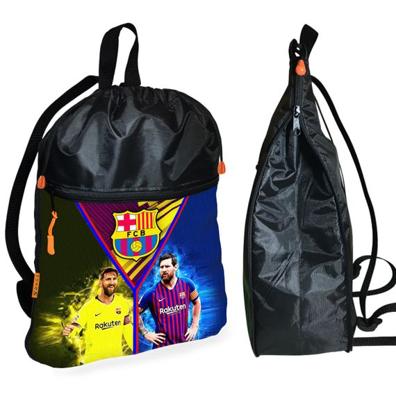 Рюкзак-мешок для обуви,спортивной формы Лионель Месси детская сумка для сменки с расширителем (01336)