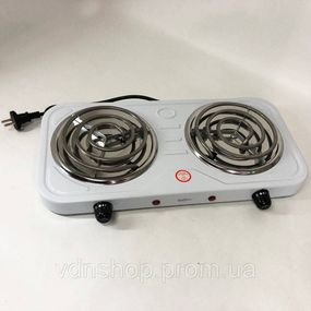 Переносна компактна електроплита, Плита електрична двоконфорочна, Плита побутова портативна DR-83