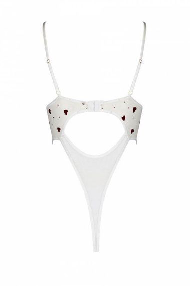 Еротичний боді з малюнком Passion LOVELIA BODY S/M, white sexstyle | Зображення 5