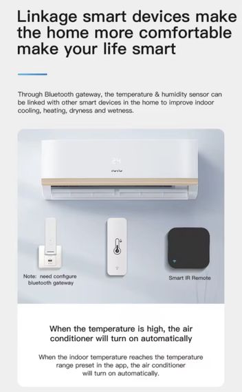 Умный Bluetooth-датчик температуры и влажности Tuya с удаленным мониторингом | Зображення 9