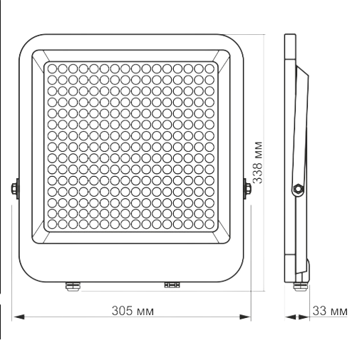 LED Прожектор 200W 5000К 220V VL-F2-2005G Videx | Зображення 3