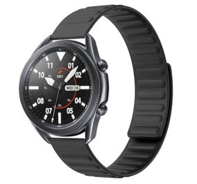 Силиконовый магнитный ремешок Primolux Magnet для часов Samsung Galaxy Watch 3 45mm SM-R840 - Black