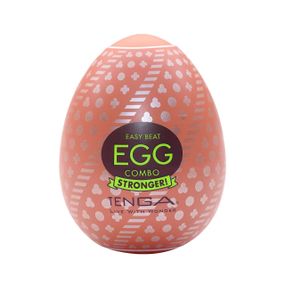 Мастурбатор-яйцо Tenga Egg Combo, плотный TPE, пробник лубриканта 5 мл Sex Aura