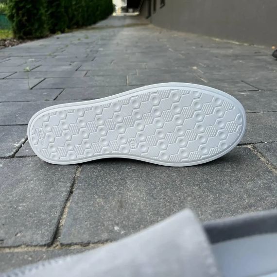 Мужские серые лоферы из натуральной замши 43 размер | Зображення 4