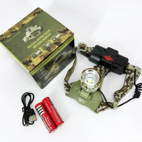 Тактический фонарь для рыбалки CH-002M-T6, Led headlamp налобный фонарь Компактный налобный JC-70 | Зображення 6