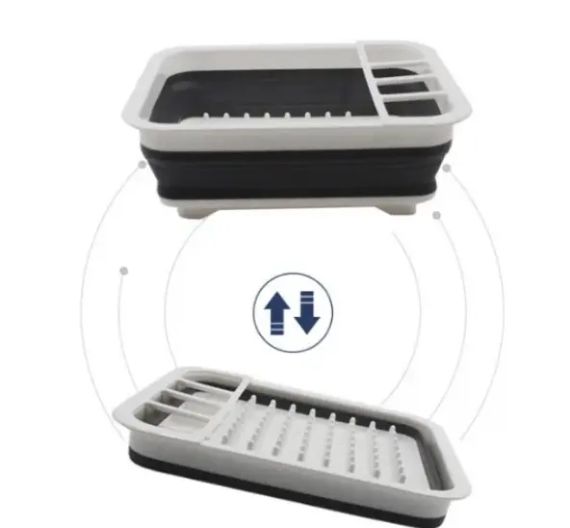 Сушка силіконова для посуду Benson BN-090 складна кухонна сушарка для посуду Бенсон, Бенсон | Зображення 6