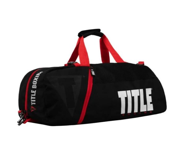 Спортивна сумка TITLE Boxing Champion Sport Bag/Backpack Black/Red (TBAG46 BK/RD) | Зображення 1
