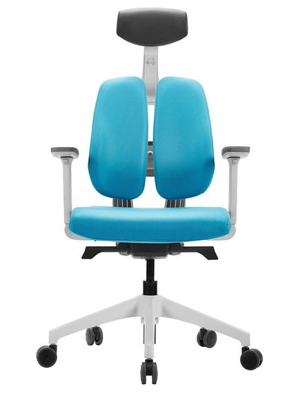 Кресло офисное DUOREST D2 whiteblue ортопедическое | Зображення 1
