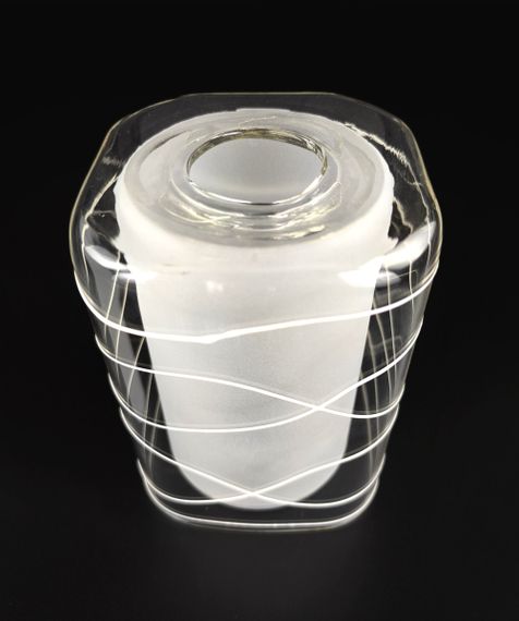 Плафон патрон E27 126 11х11х15 см матовий прозорий