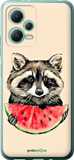 Чохол на Xiaomi Redmi Note 12 5G Єнотик з кавуном "4605u-2934-2448"