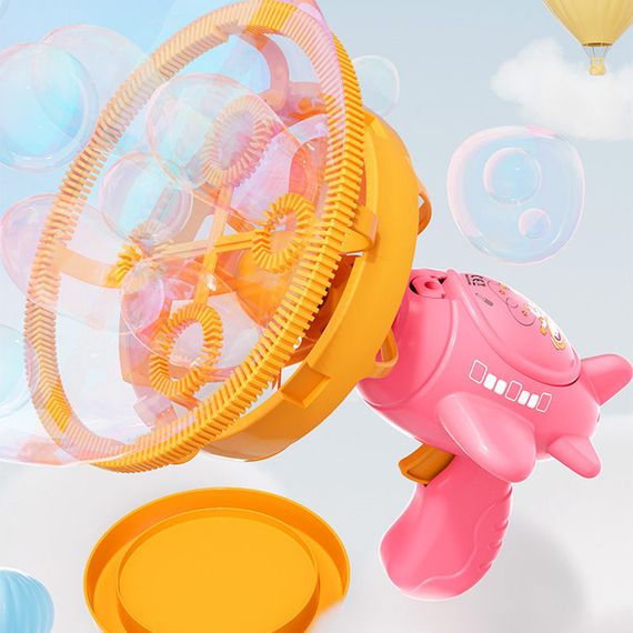 Пістолет для мильних бульбашок H035 Bubble Gun з пропелером 2in1 + bottle 250ml Pink | Зображення 1