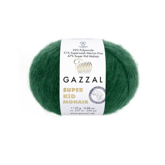 Super Kid Mohair № 64424 Gazzal Турецька пряжа для в'язання нитки кід мохер 64424