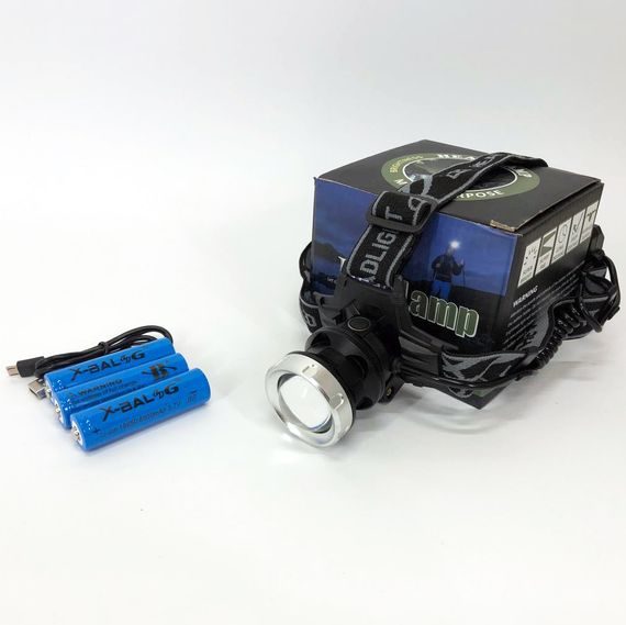 Фонарик на голову Bailong BL-8070-P50, LED налобный аккумуляторный фонарь, фонарь на голову WO-531 для рыбалки | Зображення 7