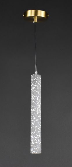 Люстра світлодіодна підвісна LED світильник для квартири на стелю лед 27674 Латунь 35-175х10х10 см.