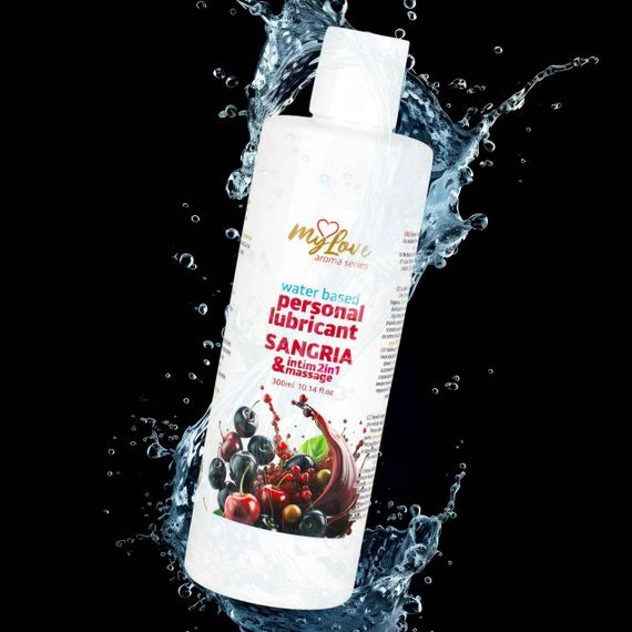 2в1 лубрикант та масажний гель - MyLove Aroma Series Intim&Massage Sangria, 300 мл Sex Aura | Зображення 3