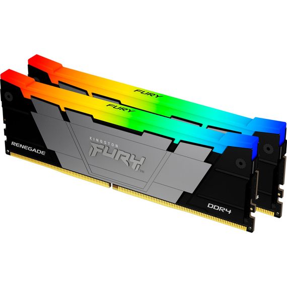 Модуль пам&#039;яті для комп&#039;ютера DDR4 32GB (2x16GB) 3200 MHz RenegadeRGB Kingston Fury (ex.HyperX) (KF432C16RB12AK2/32) | Зображення 1