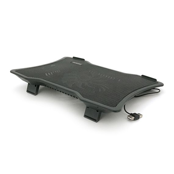 Подставка под ноутбук Pccooler N133, 10-15", 1*140mm, BLUE LED 1300±10% RPM, корпус металл+пластик, 1xUSB 2.0, Black, Box | Зображення 2
