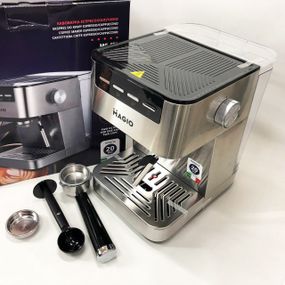 Кавоварка рожкова MAGIO MG-453 960 Вт, кавоварка з можливістю приготування еспресо, кавоварка латте