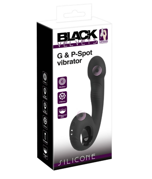 Вигнутий вібратор для точки G і P, Black Velvets Sex Aura | Зображення 9