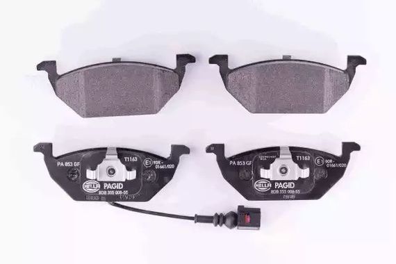 Колодки передні гальмівні vw caddy (04-15), golf (04-14)/audi a3/skoda, HELLA PAGID (8DB355008551) | Зображення 3