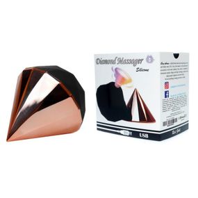 Вакуумный стимулятор клитора Diamond, розовое золото Sex Aura
