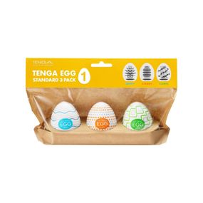 Набор яиц мастурбаторов Tenga Egg Standard 3 Pack 1 (Wavy, Starry, Cubic)