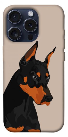 Чохол з картинкою Doberman для Apple iPhone 15 Pro (6.1")