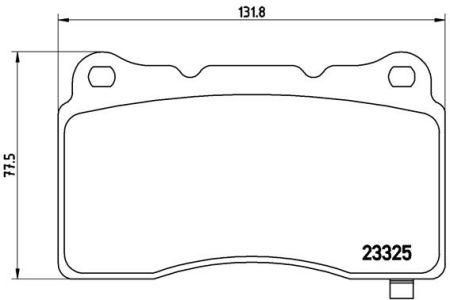 Гальмівні колодки дискові, передня вісь BREMBO, до Tesla S/X/3, P09004 | Зображення 1