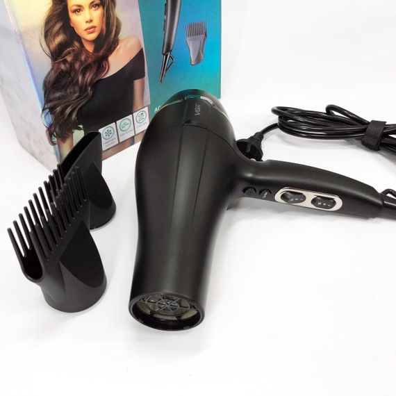 Фен для укладки волос унивесальный VGR V-450, Электрический фен для укладки волос с режимами HX-84 | Зображення 5